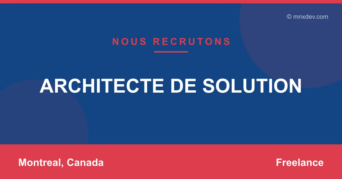 ARCHITECTE DE SOLUTION