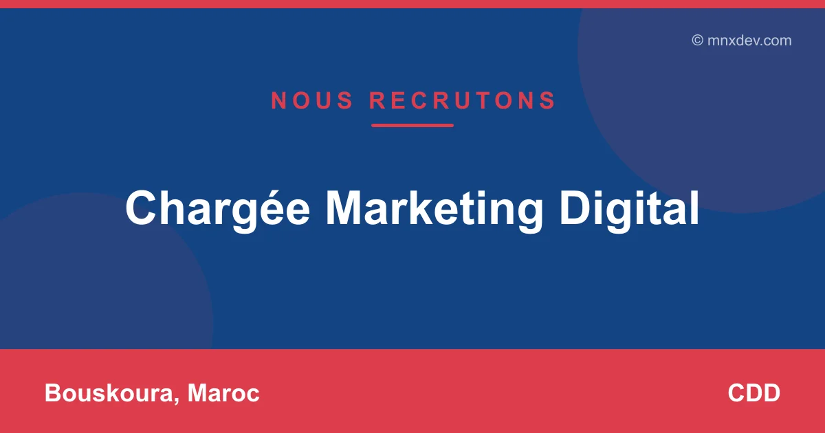 Chargée Marketing Digital