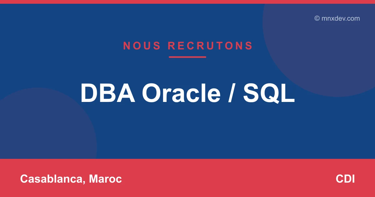 DBA Oracle / SQL