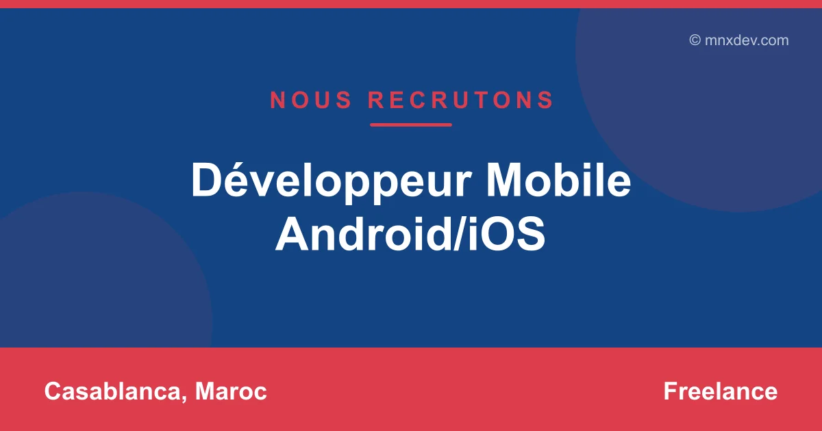 Développeur Mobile Android/iOS