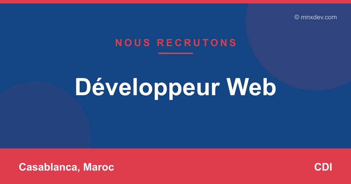 Développeur Web