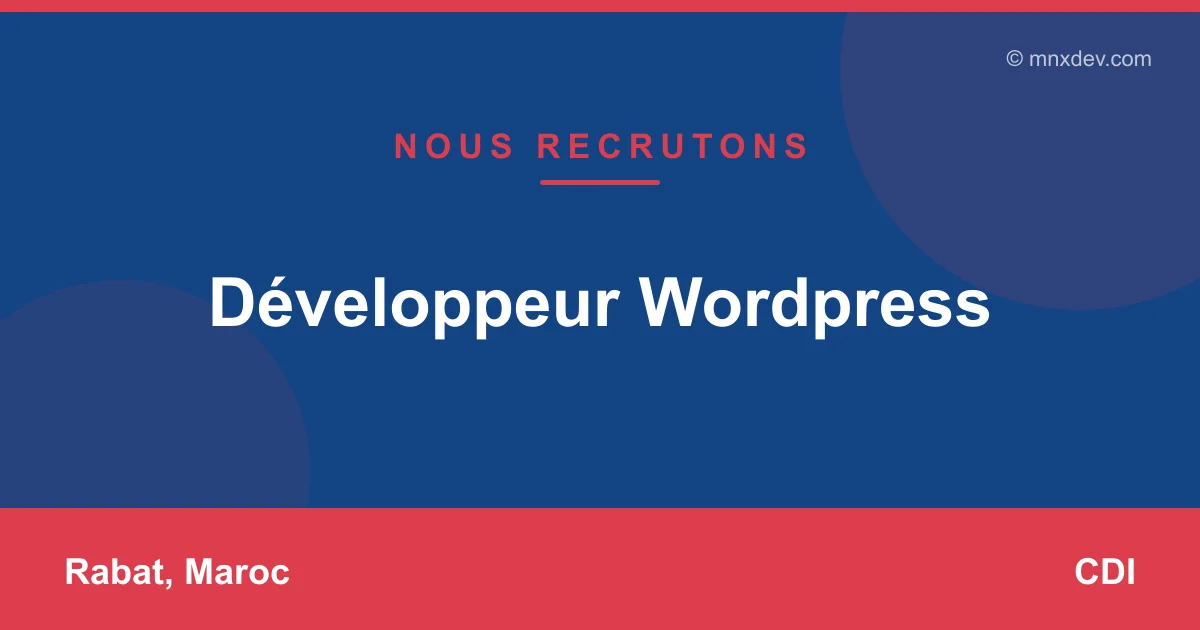 Développeur Wordpress