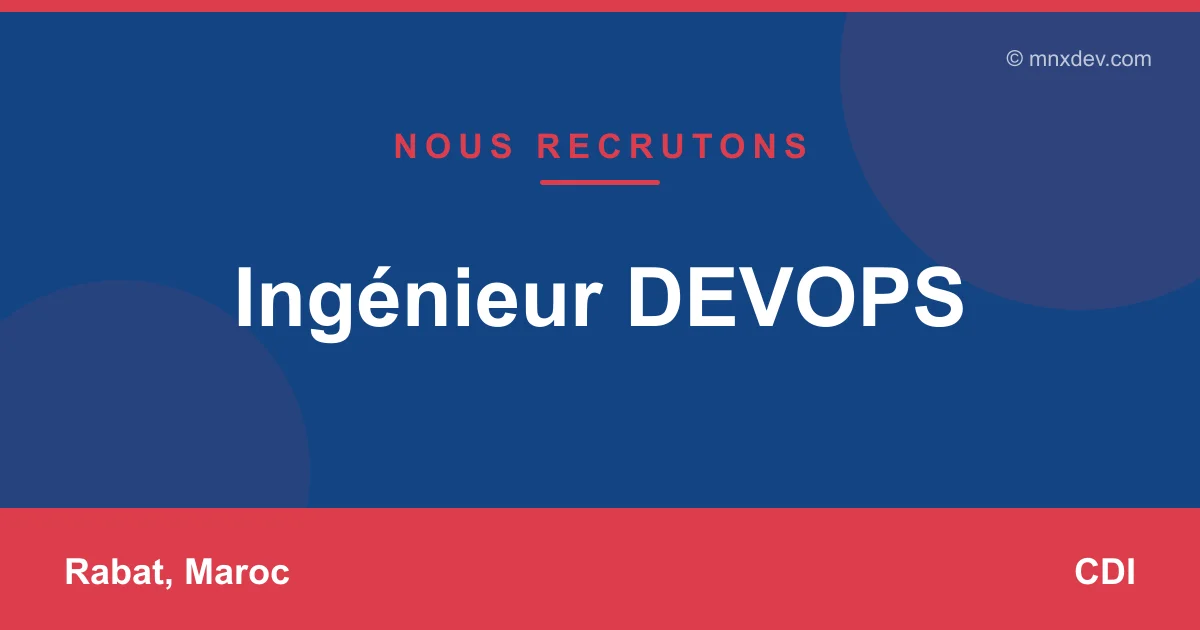 Ingénieur DEVOPS
