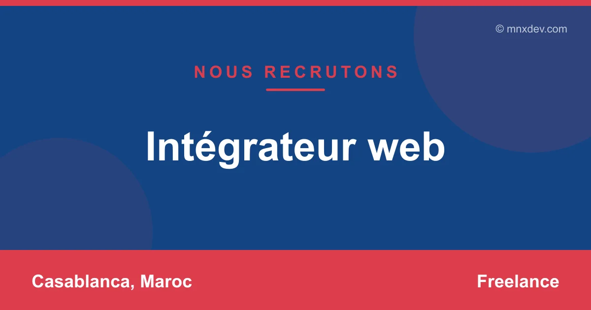 Intégrateur web
