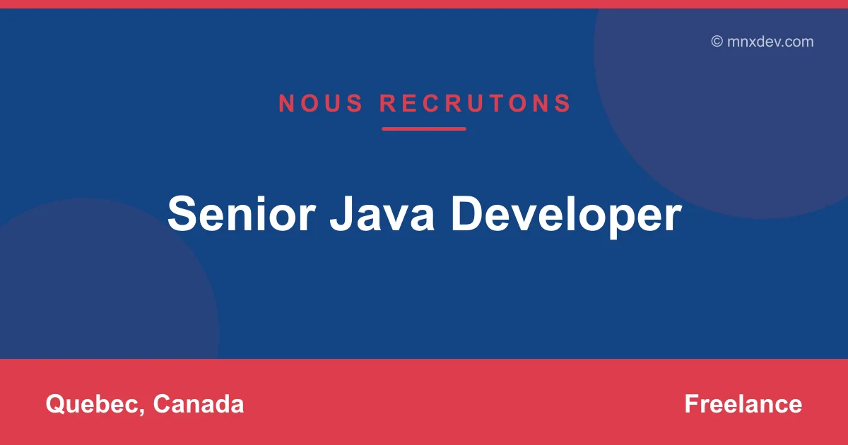 Senior Java Developer
