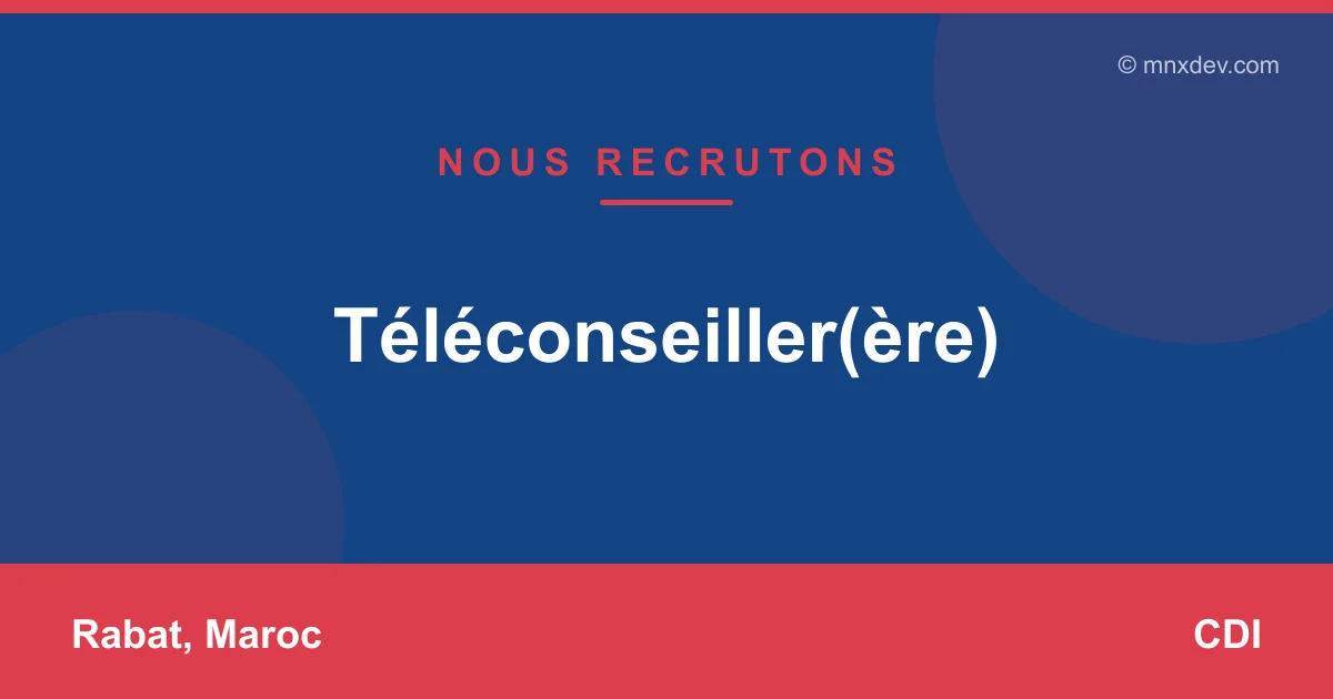 Téléconseiller(ère)