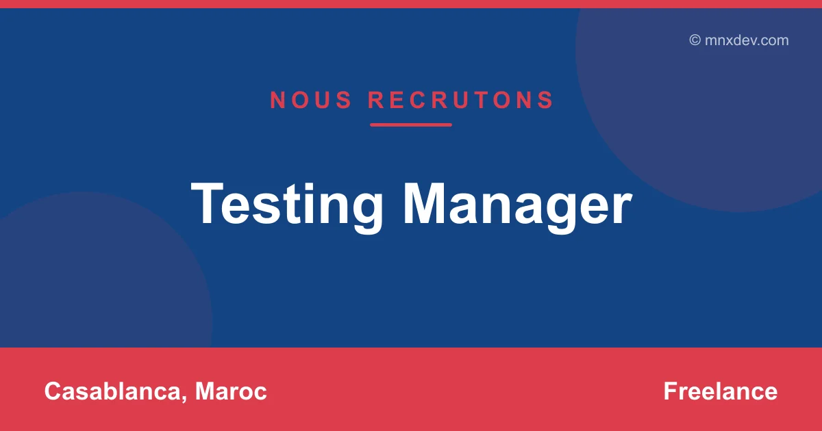 Testing Manager